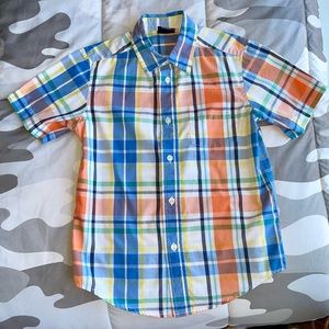 Wrangler boys button down short sleeve shirt